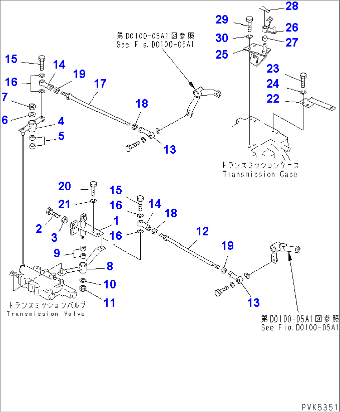 TRANSMISSION (F2-R2) (LEVER)(#61132-61168)