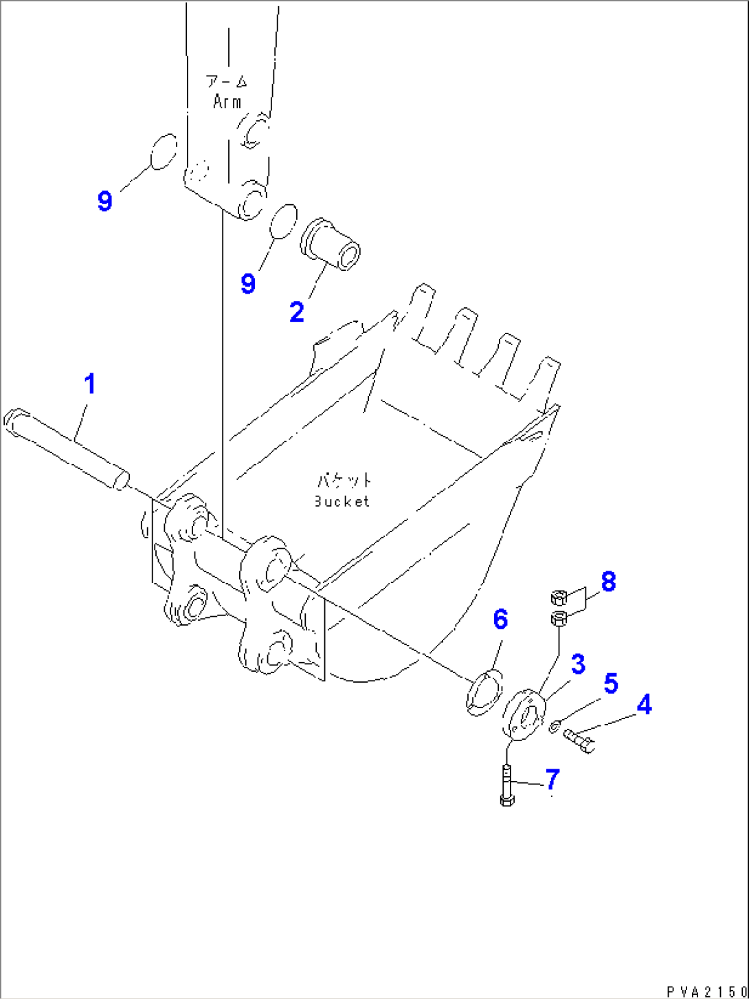 BUCKET PIN(#3001-3140)