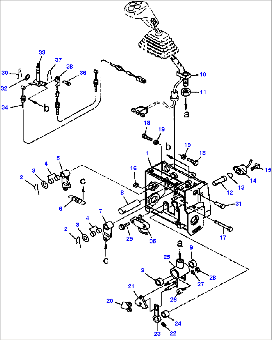 K4200-07A5 JOYSTICK STEERING CONTROLS HANDLE MOUNTING AND RELATED PARTS