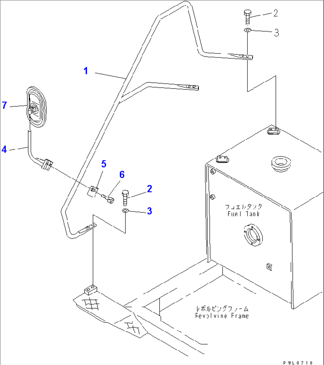 HAND RAIL AND REAR VIEW MIRROR(#15040-)