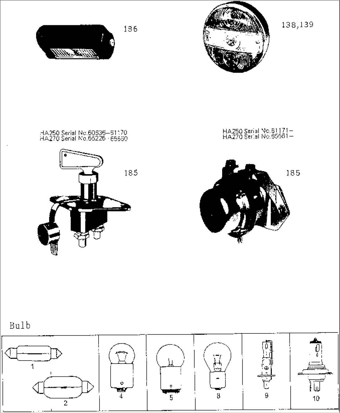 ELECTRICAL COMPONENTS(#65226-65830)