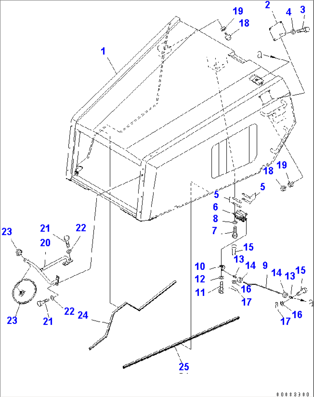 ENGINE HOOD SUB ASS