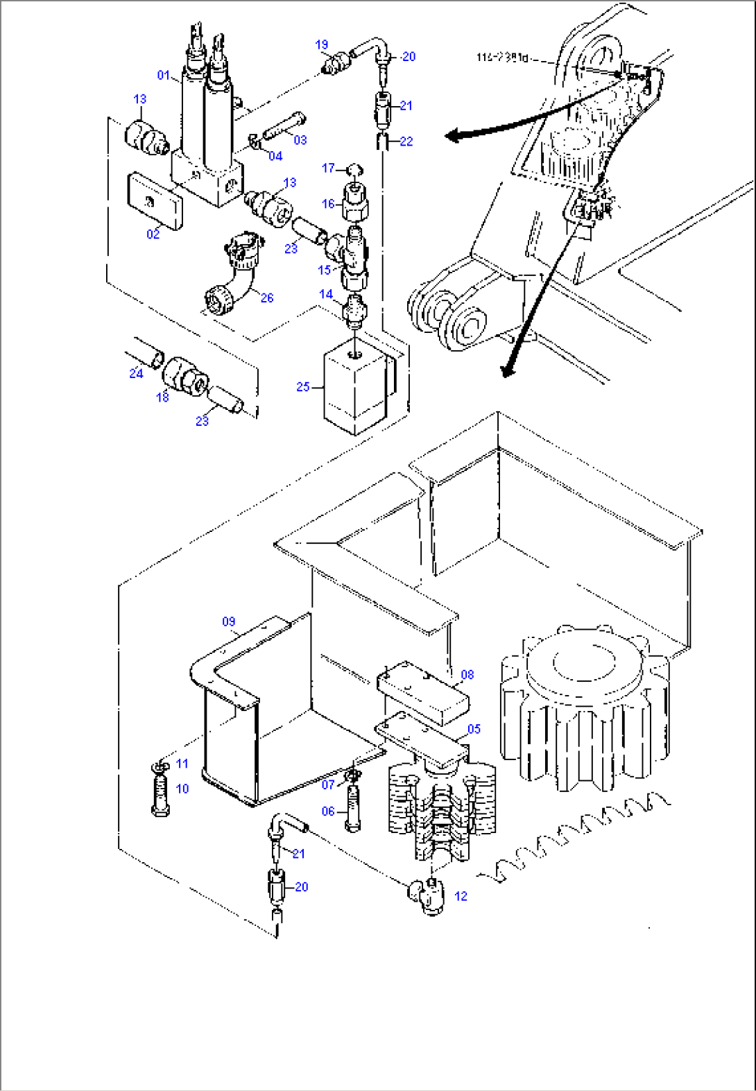 Pinion Lube Lines