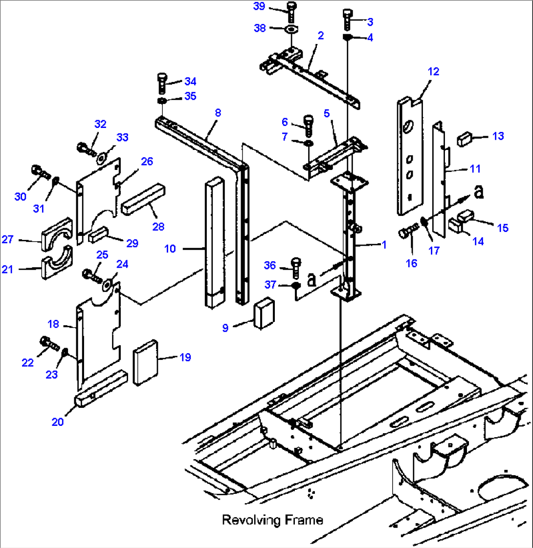 M1150-03A0 PARTITION - RADIATOR SIDE MACHINE CAB