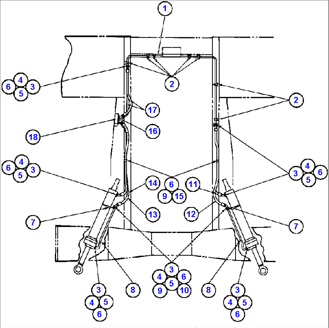 STEERING CYLINDER PIPING