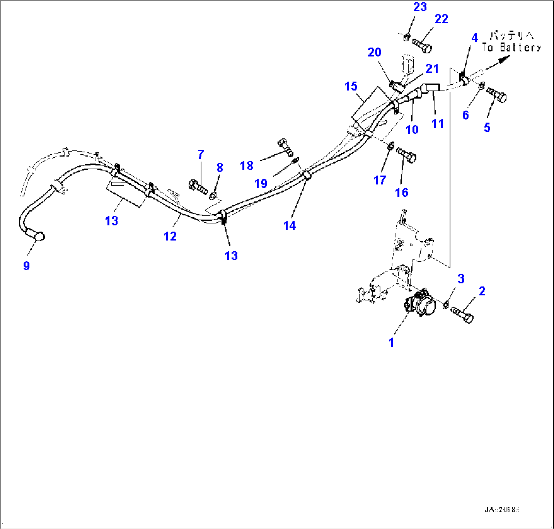 Electric Wiring Harness, Bracket (#80001-)