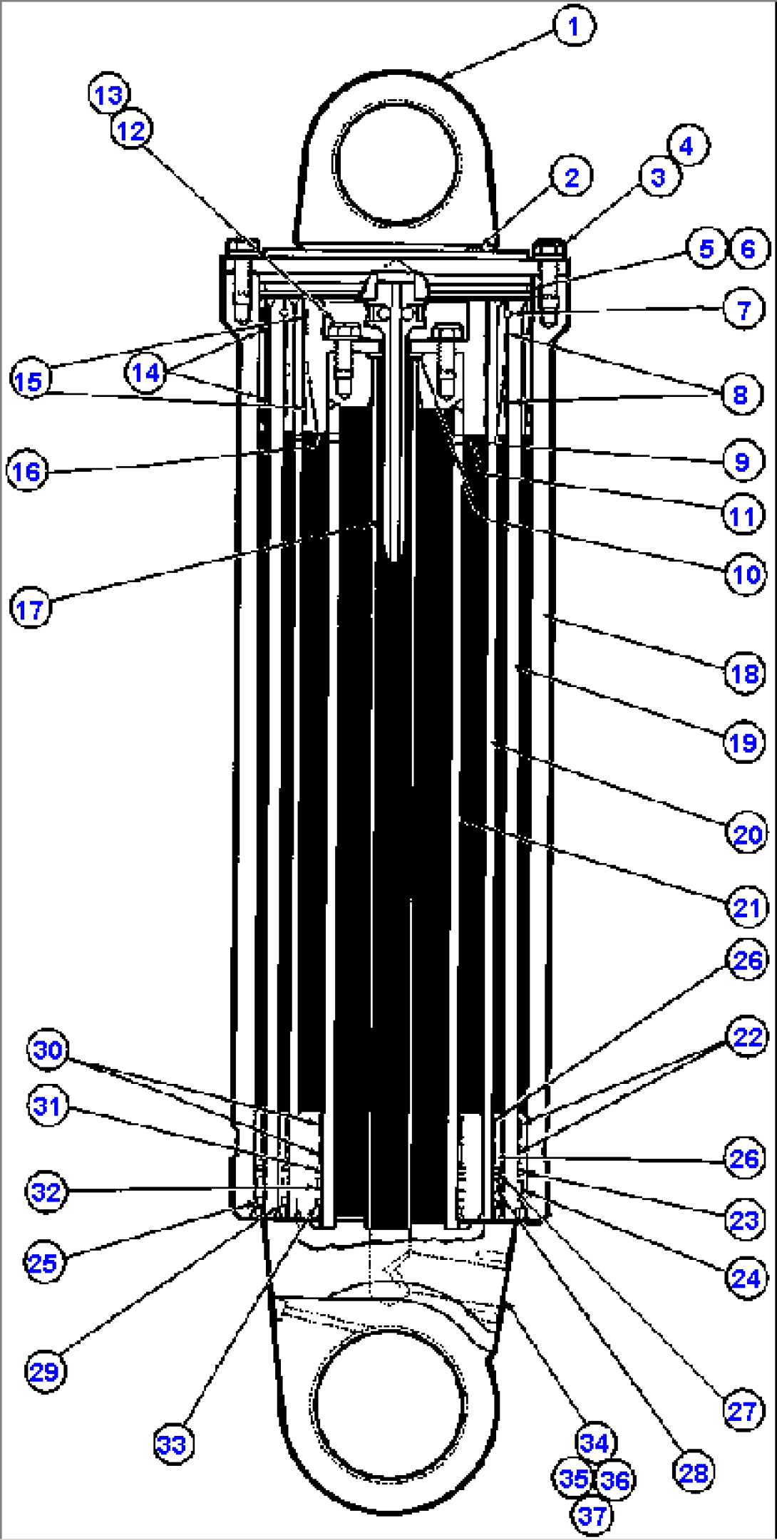 HOIST CYLINDER ASSM (TY5936)