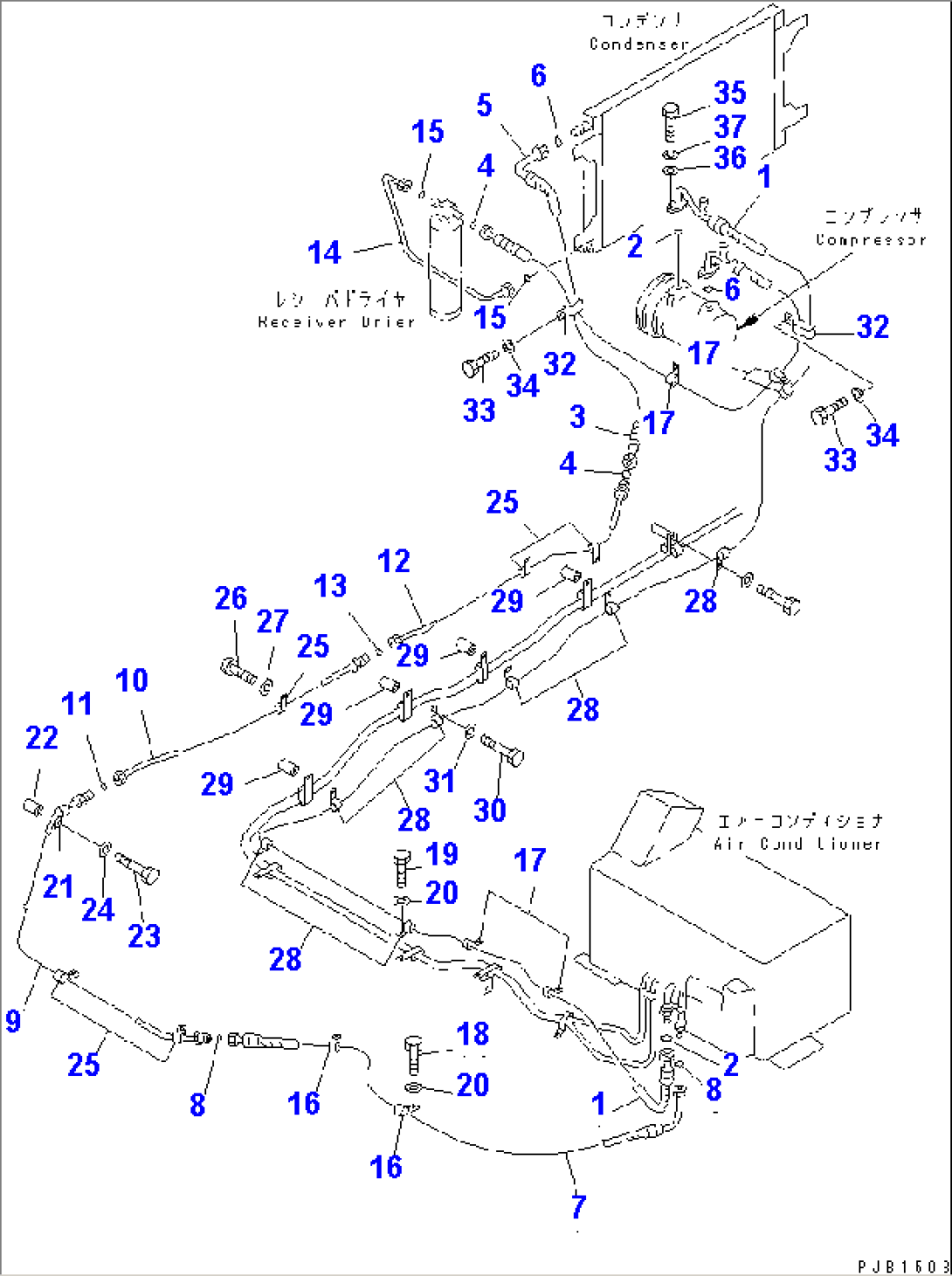 AIR CONDITIONER (COOLING LINES)(#10001-11999)