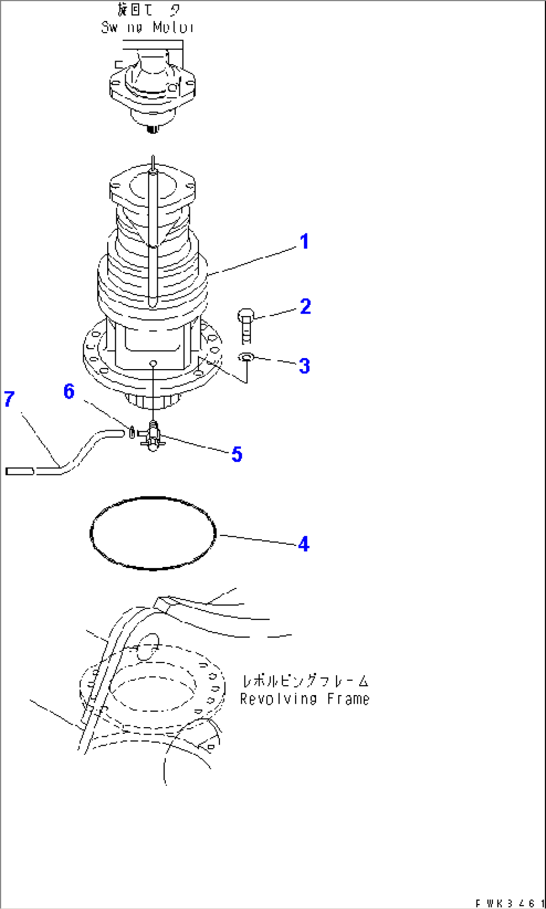 SWING MACHINERY AND MOUNTING PARTS(#K32136-)