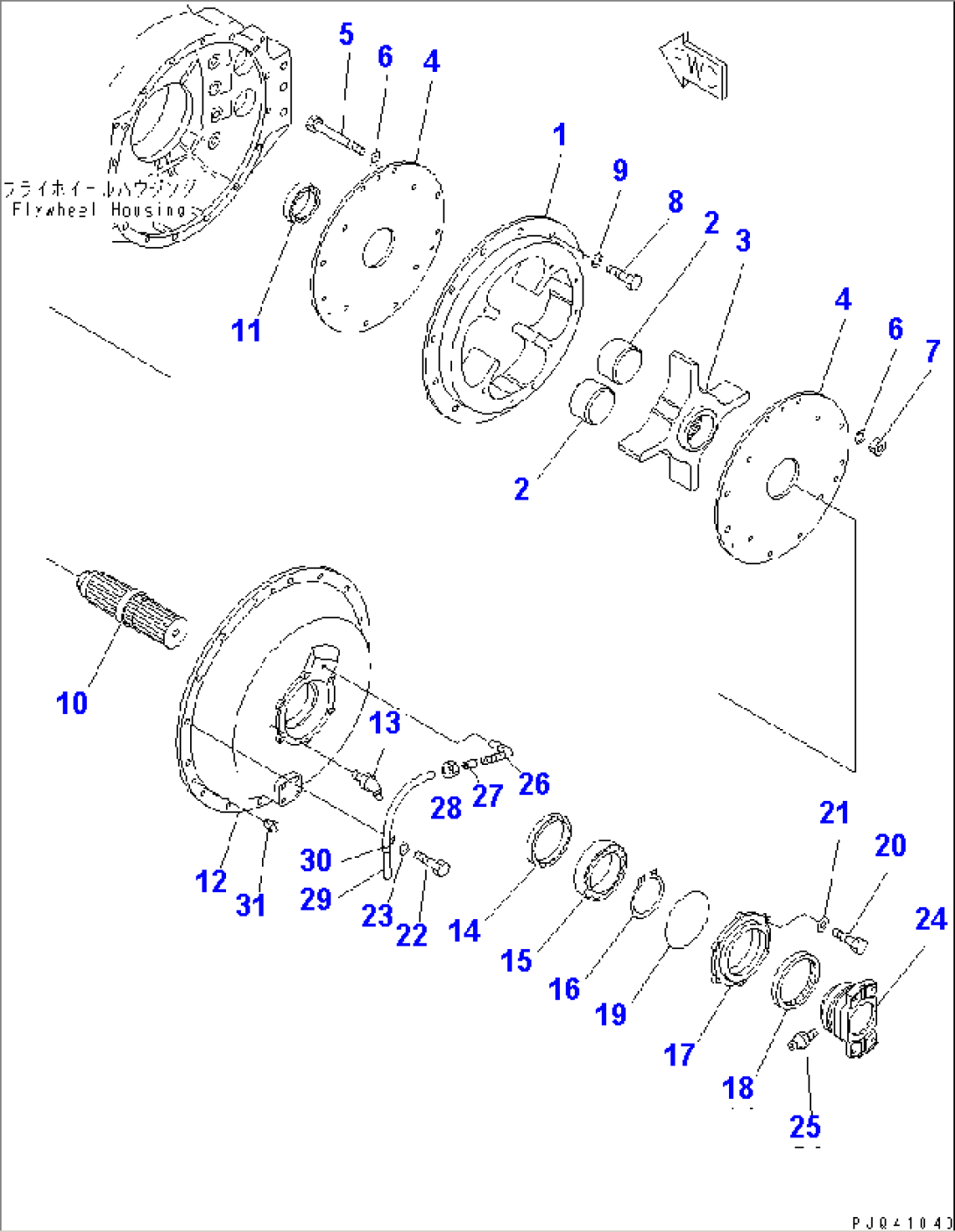 DAMPER (FOR KOMATSU ENGINE)(#1523-)