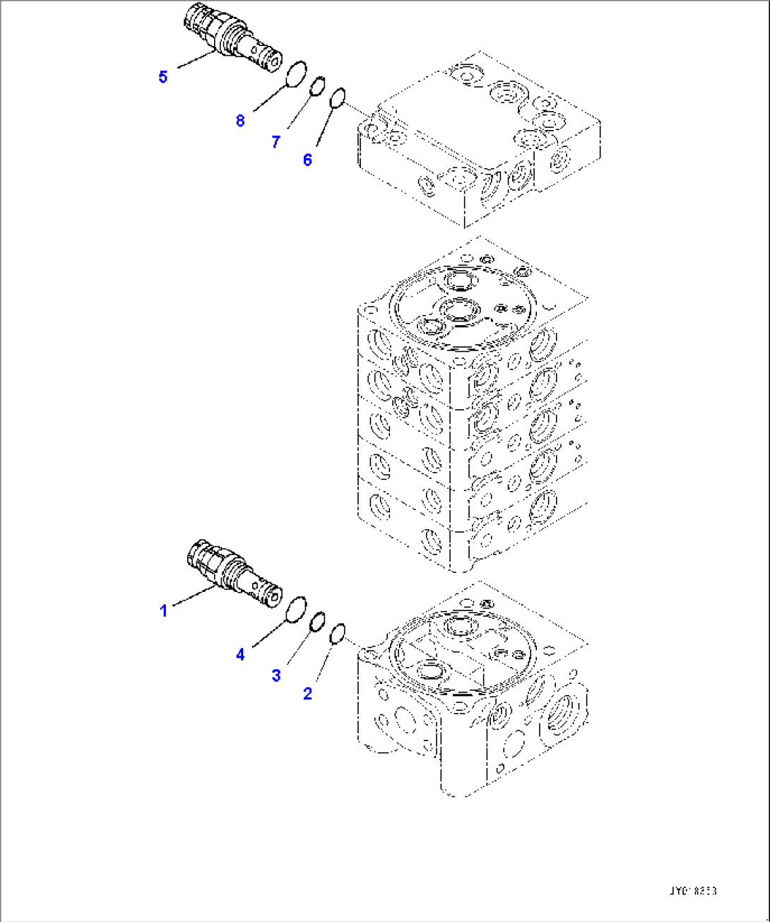 Control Valve, 5-Valve (8/12) (#30001-)