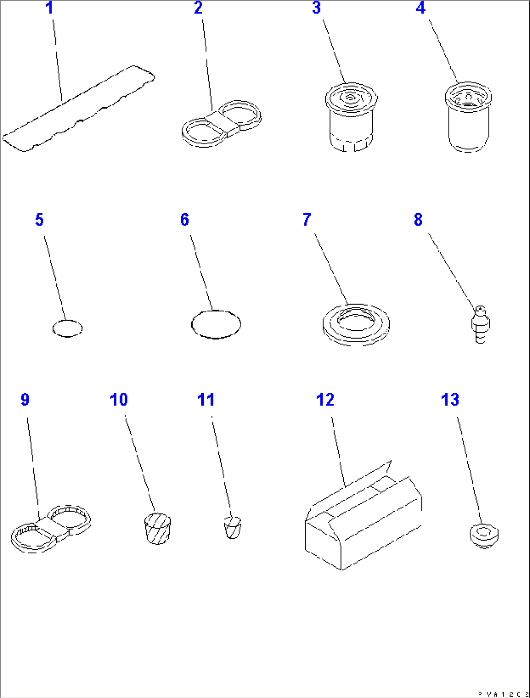 SPARE PARTS (NOISE SUPPRESSION FOR EC) (FOR 25A ALTERNATOR)(#41001-41183)