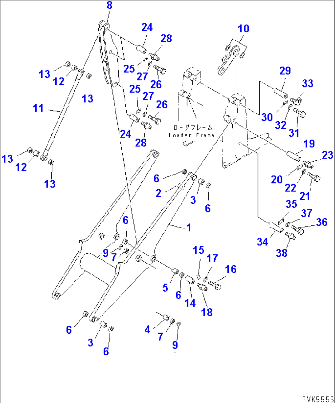 LIFT ARM AND LINKAGE (SEMI-LONG TYPE)