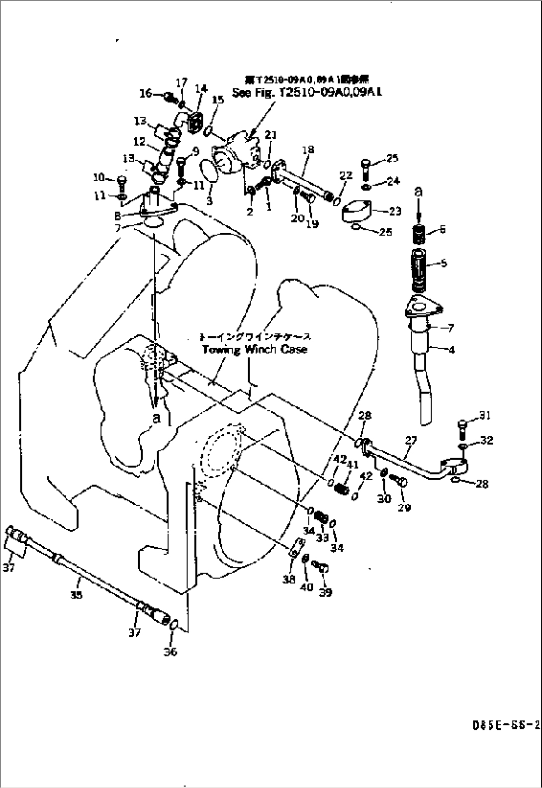 TOWING WINCH (PIPING)(#3001-)