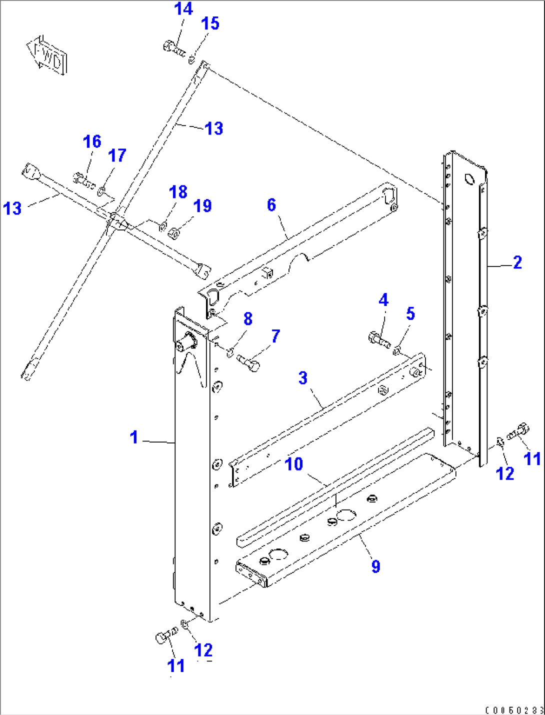 RADIATOR (FRAME)(#11018-)