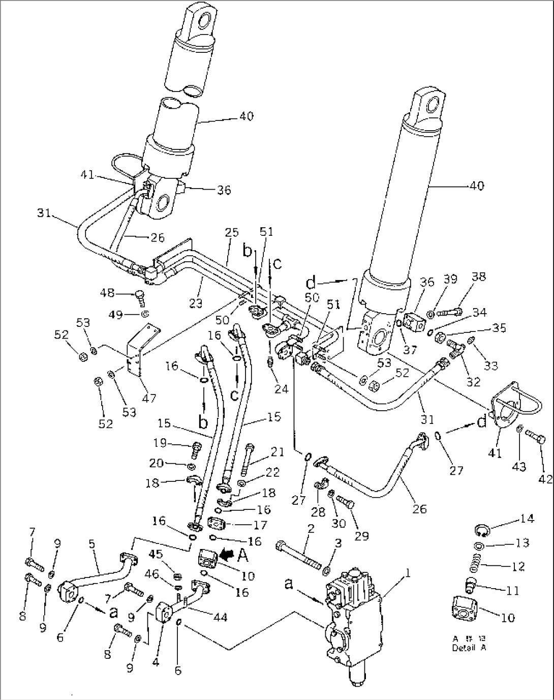 HYDRAULIC PIPING (HOIST CYLINDER LINE)