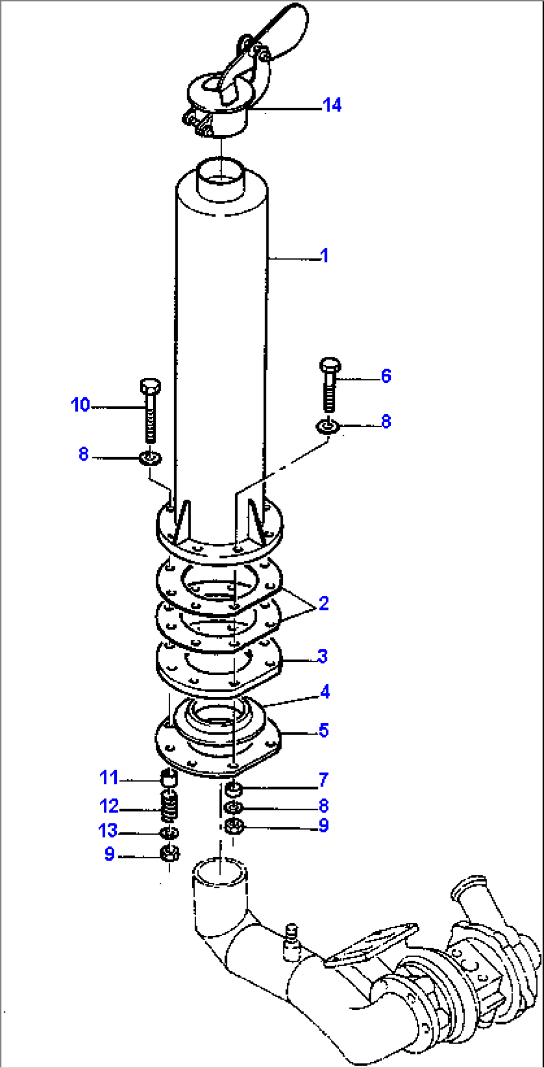 EXHAUST SYSTEM, STANDARD