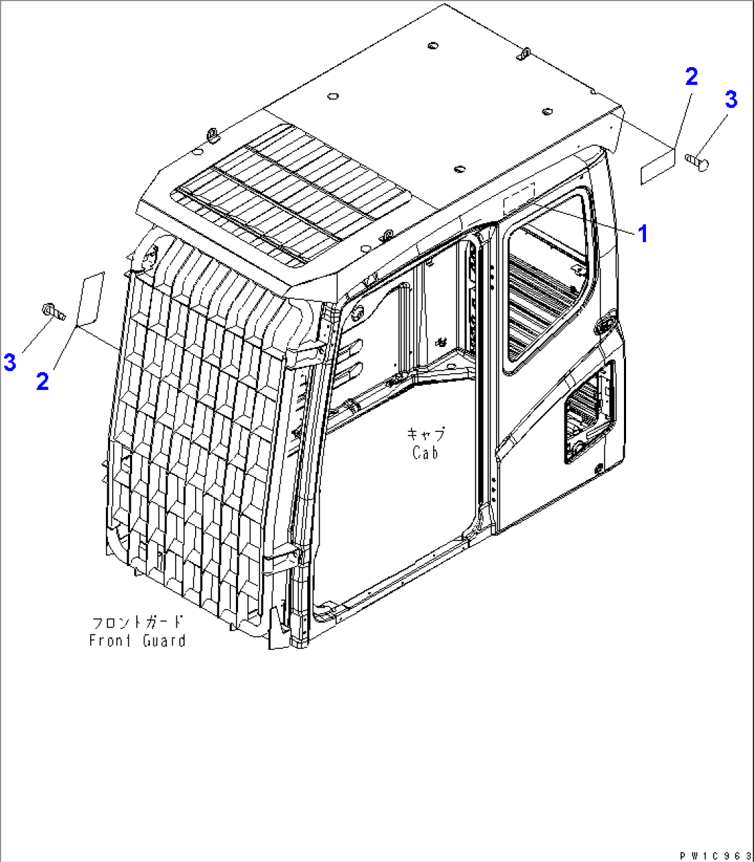 CAUTION PLATE (FOR LV2 GUAR0) (FOR JAPAN)