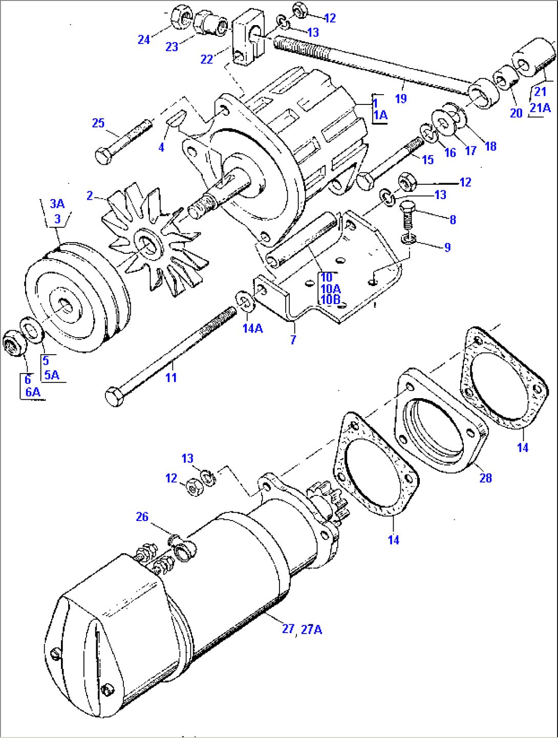 ALTERNATOR AND STARTER MOTOR