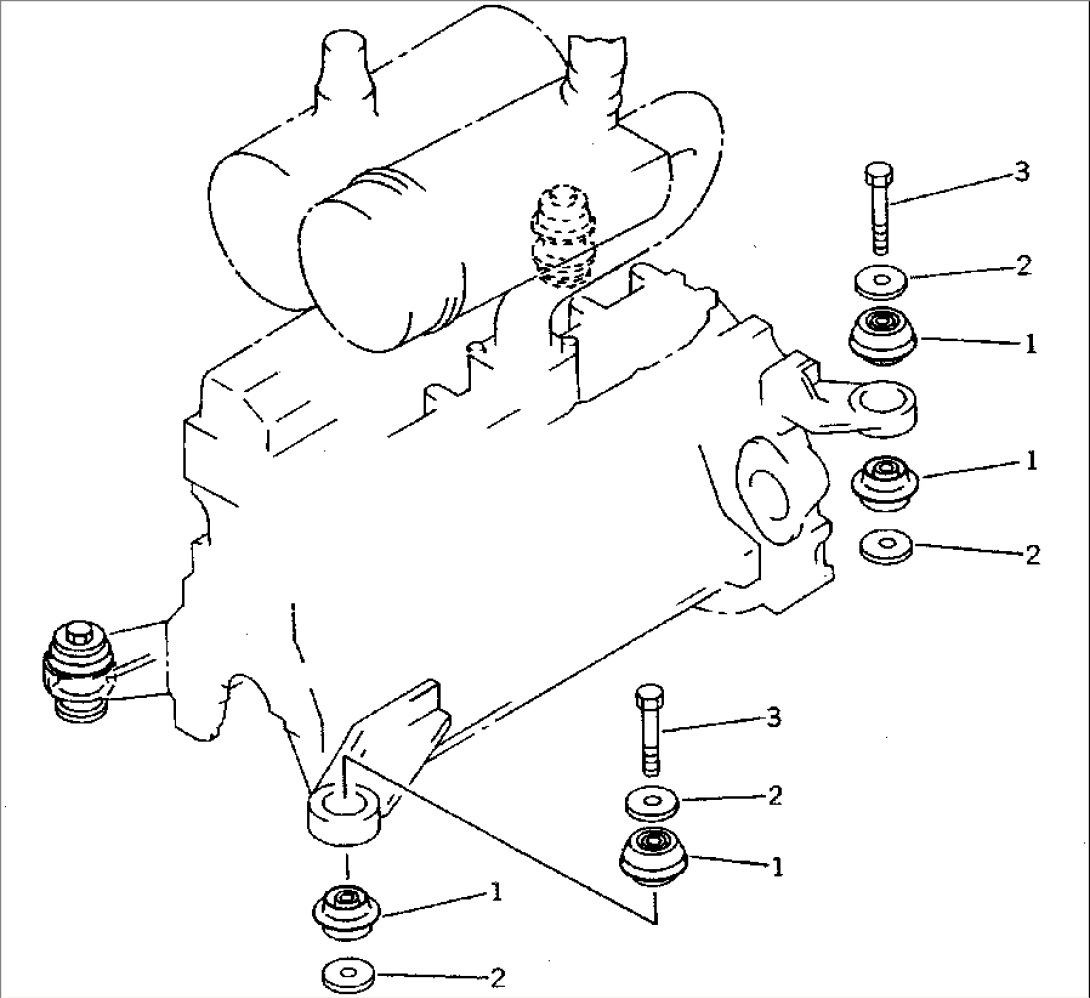 ENGINE MOUNTING PARTS(#41001-41183)