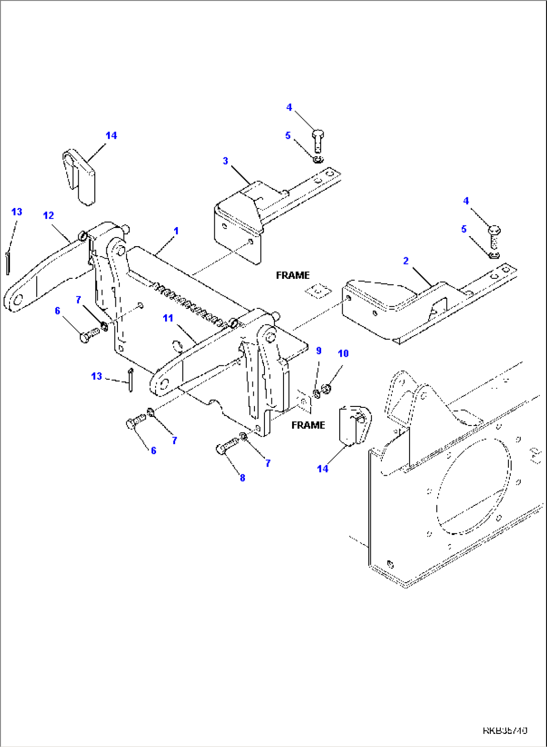 EXCAVATOR CONNECTION FRAME