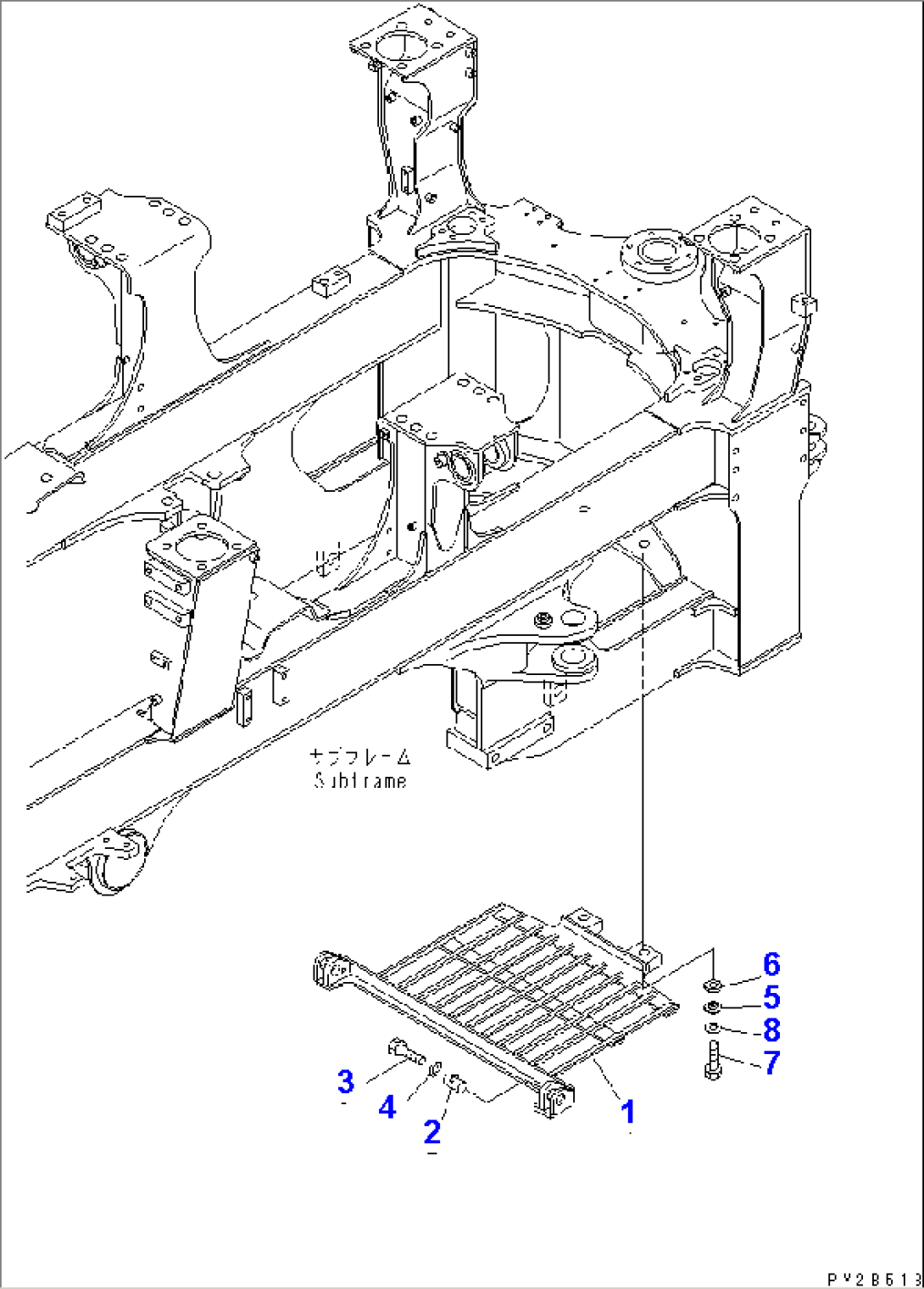TRANSMISSION UNDER GUARD(#1001-1170)
