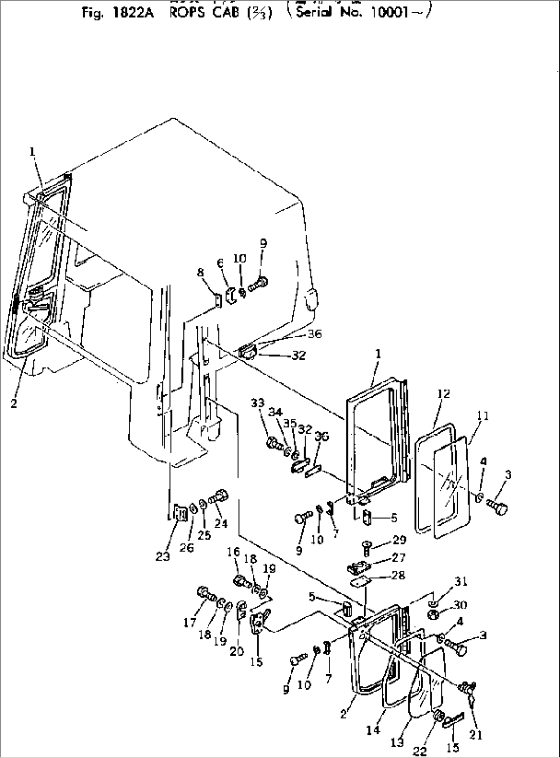 ROPS CAB (2/3)(#10001-)