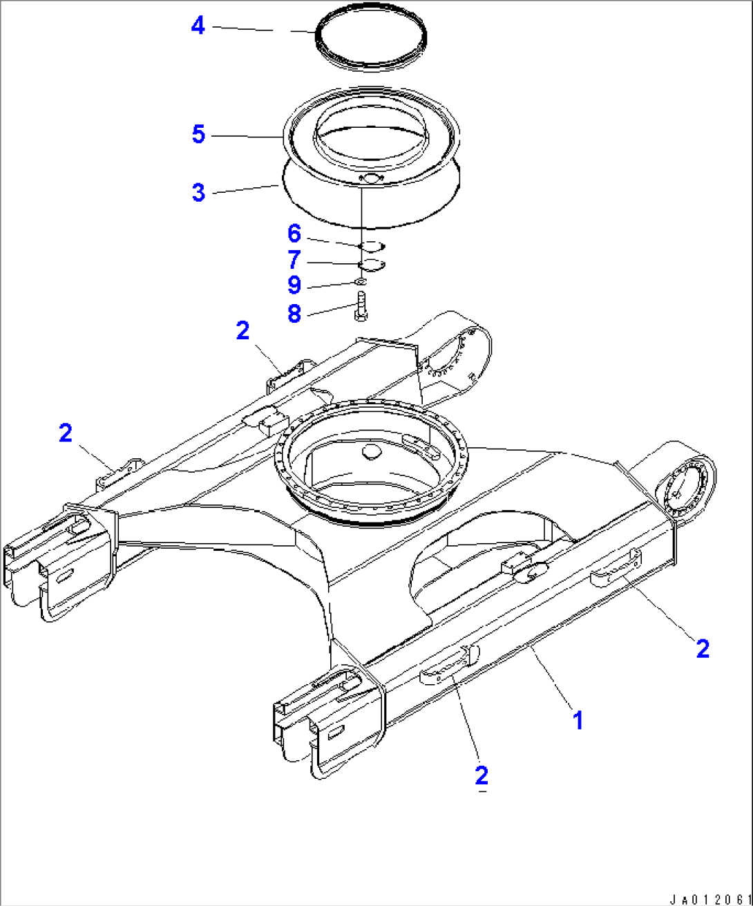 TRACK FRAME (TRACK ROLLER GUARD)(#20001-)
