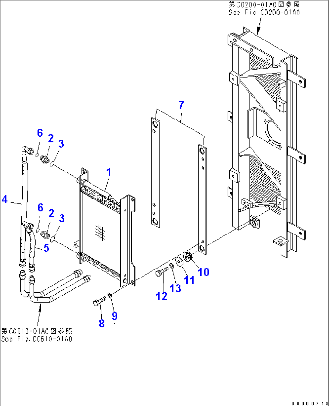 HYDRAULIC OIL COOLER(#10001-10579)