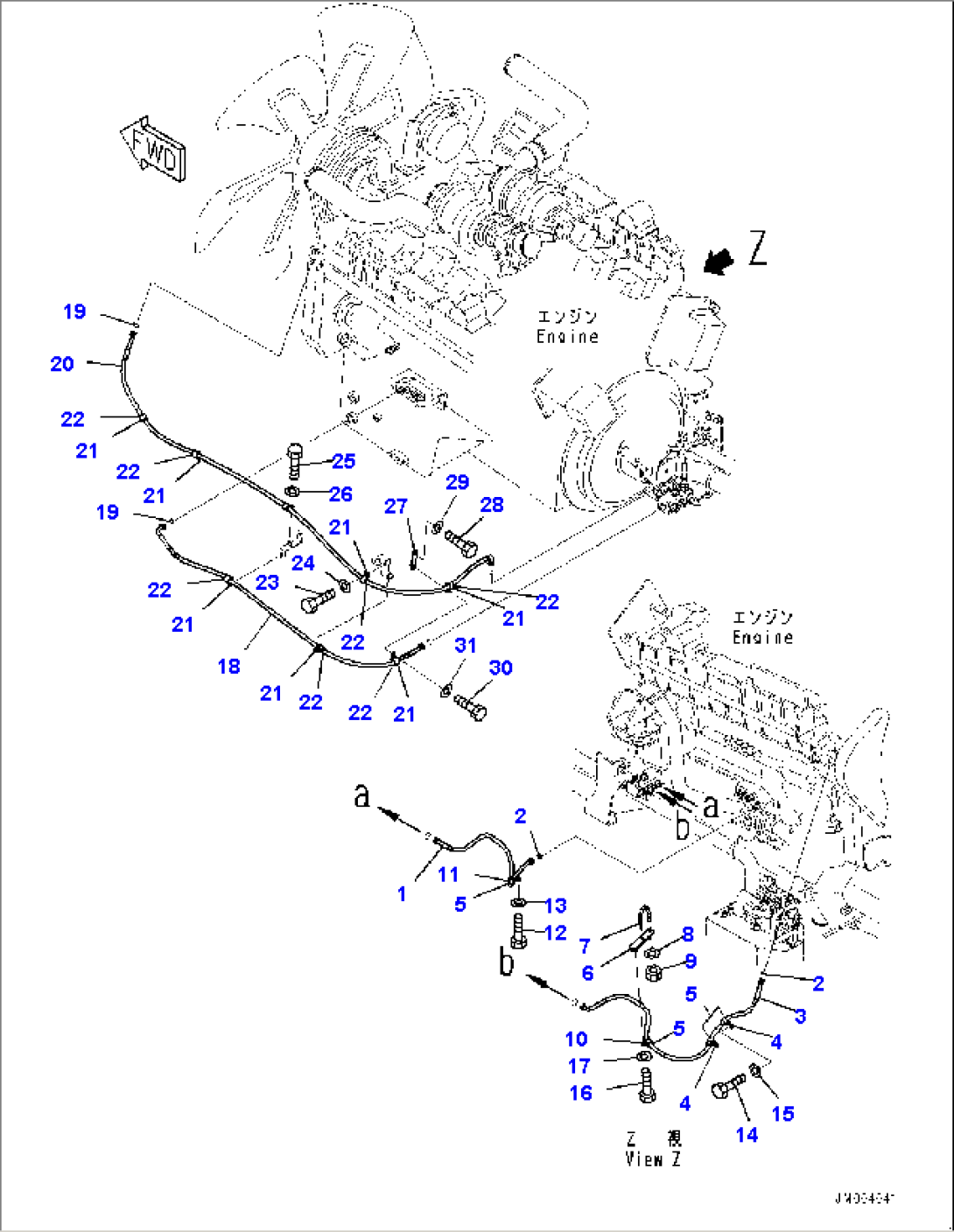 Engine Related Parts, Block to Engine (#9963-)