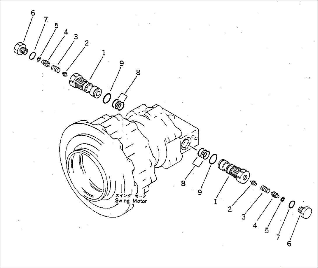 SWING MOTOR BRAKE VALVE(#5001-5022)