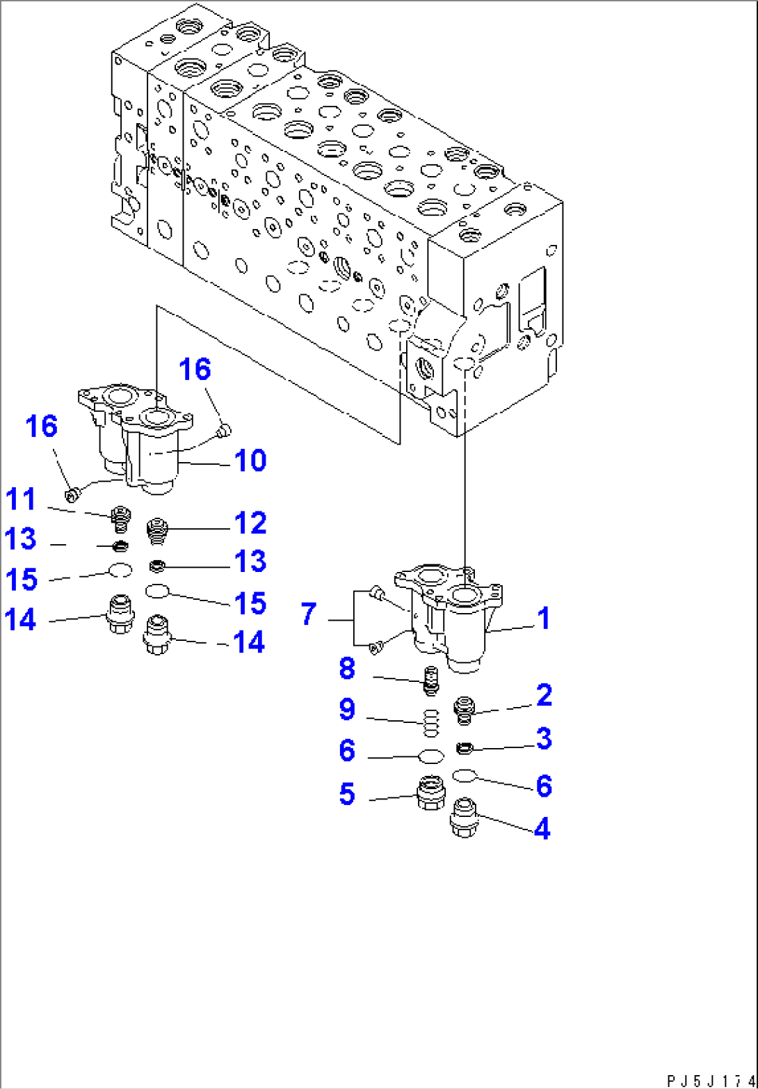 MAIN VALVE (8-SPOOL) (2/21)