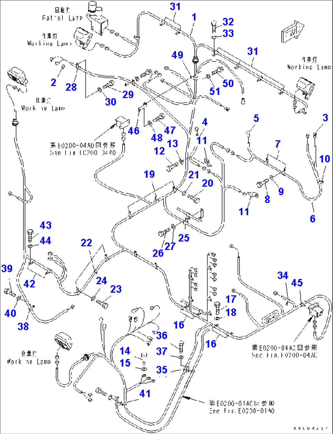 WIRING HARNESS (2/6) (MAIN HARNESS)