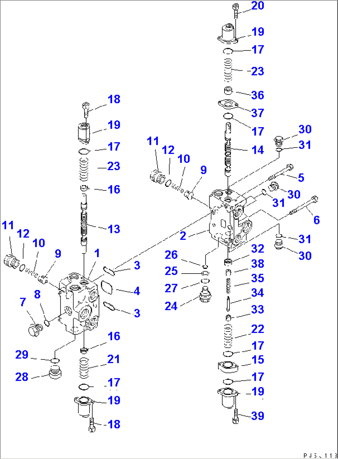 CONTROL VALVE ASSEMBLY (2-SPOOL)