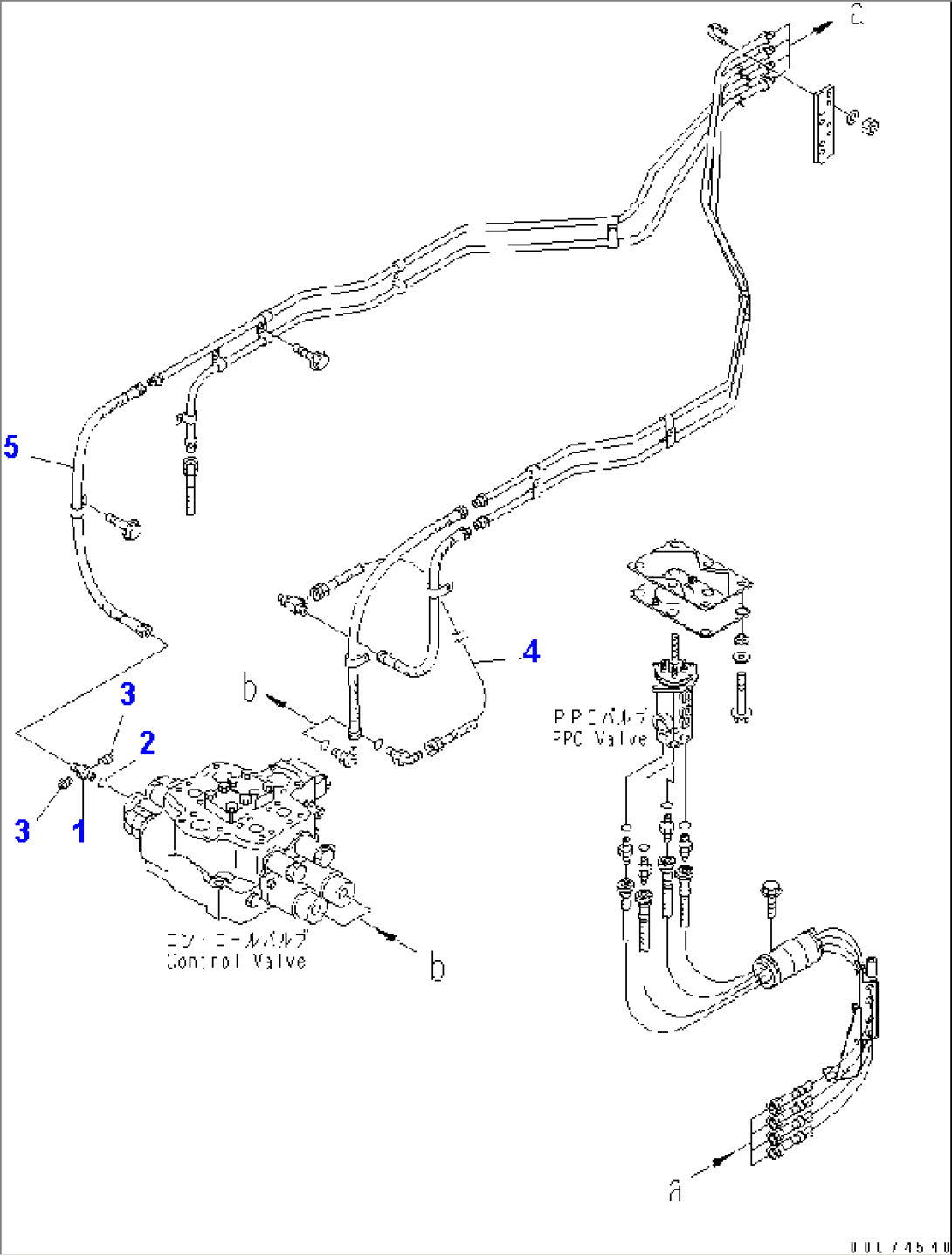 LOADER CONTROL VALVE (P.P.C. VALVE LINE)(#51075-)