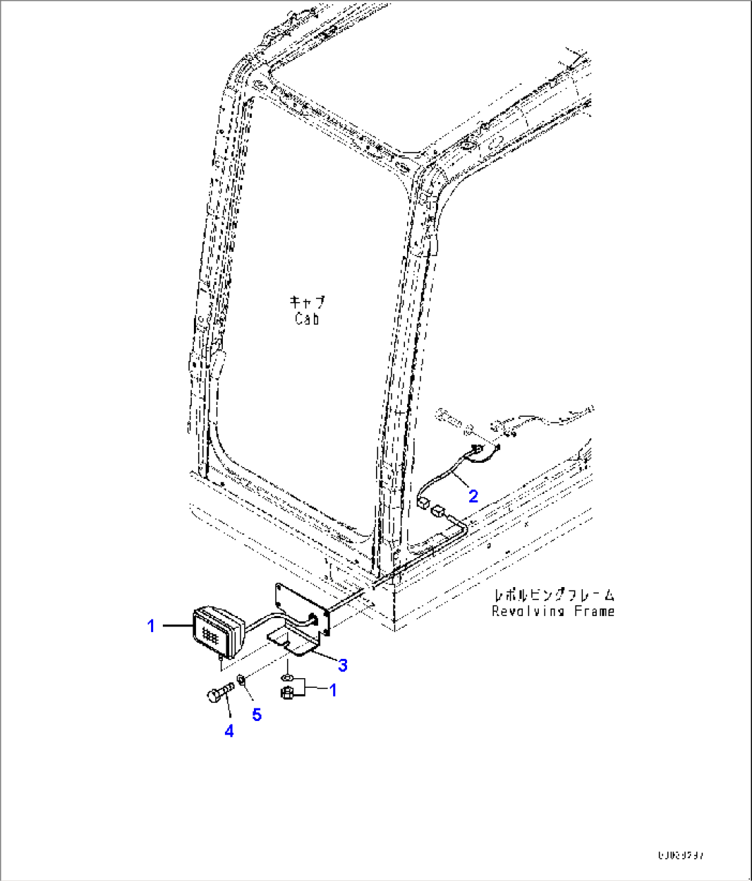 Additional Working Lamp, With Flush Light (#65001-)