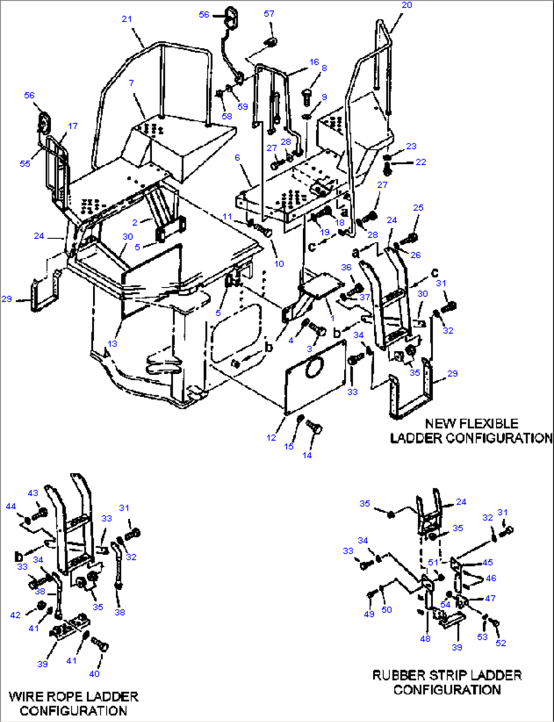 FIG NO. 5132 FLOOR, STEPS, AND LADDERS MACHINES WITH OPEN ROPS CANOPY