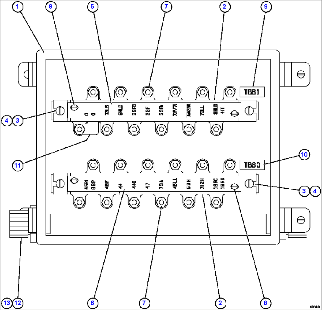 JUNCTION BOX ASSEMBLY - REAR EM6434
