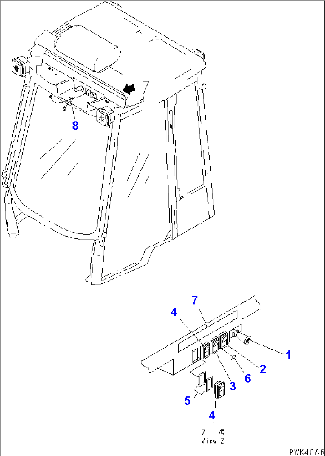 SWITCH (FOR LARGE TYPE SPECIAL CAR)(#11542-13800)
