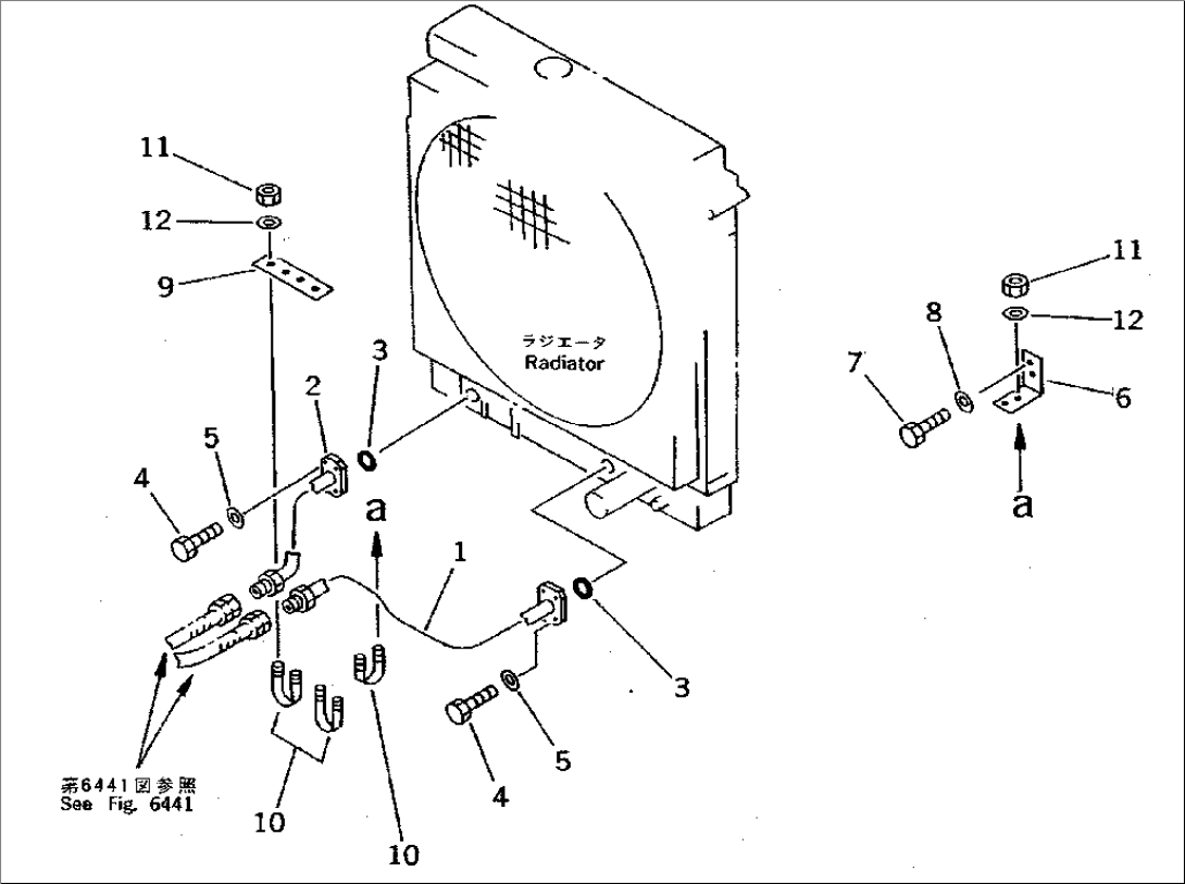 HYDRAULIC PIPING (COOLING LINE) (2/2)(#10001-10043)