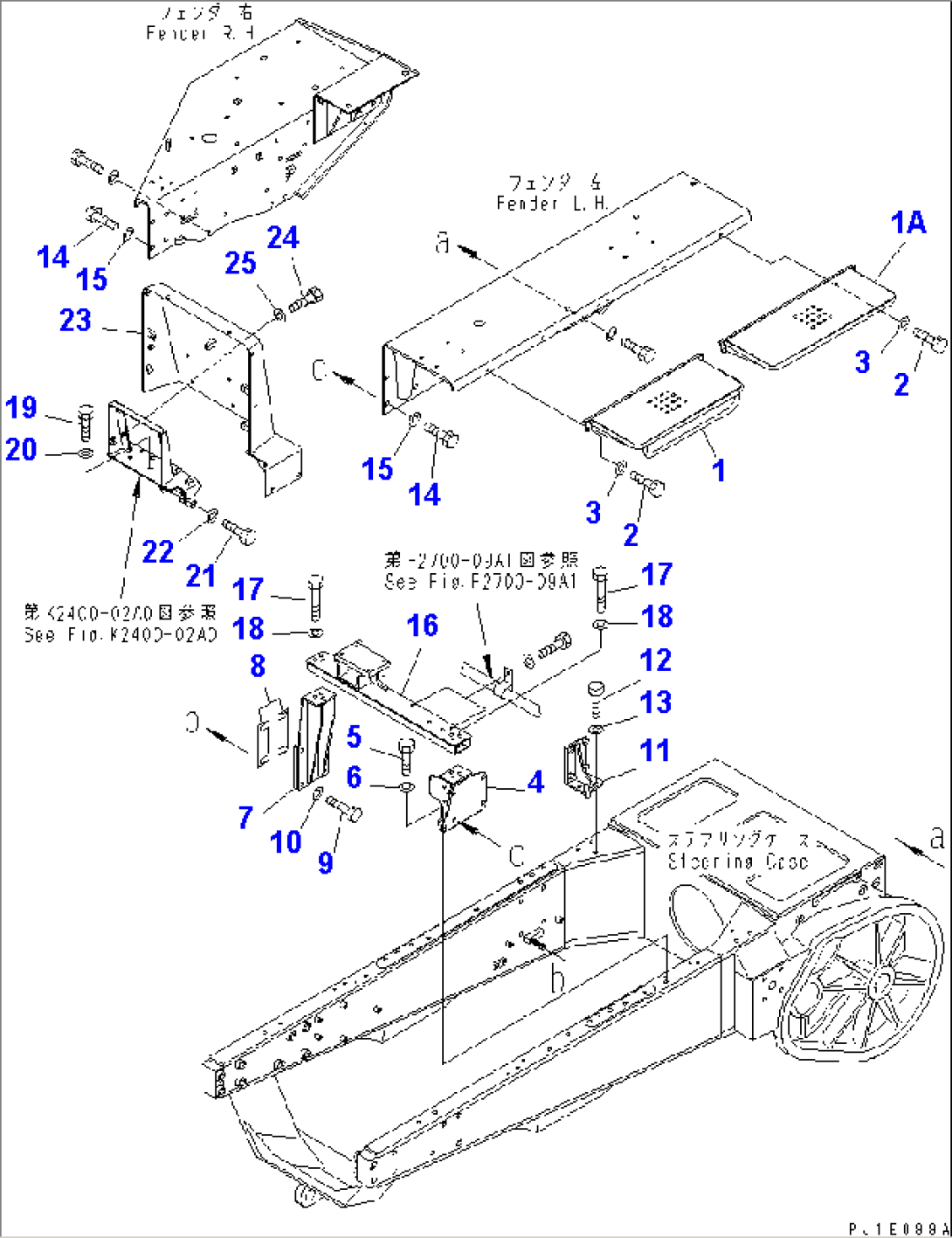 FENDER RELATED PARTS (WITH WINCH SAFETY DEVICE)(#37613-)