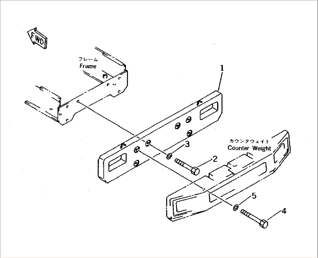 ADDITIONAL COUNTER WEIGHT (HEAVY DUTY SPEC.)(#20001-)
