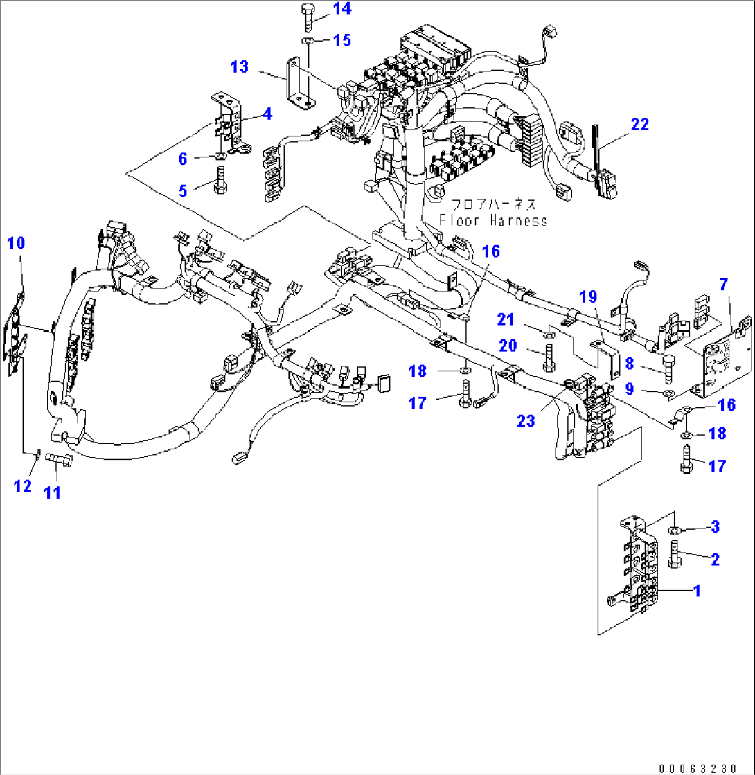 FLOOR (FLOOR HARNESS) (2/3)