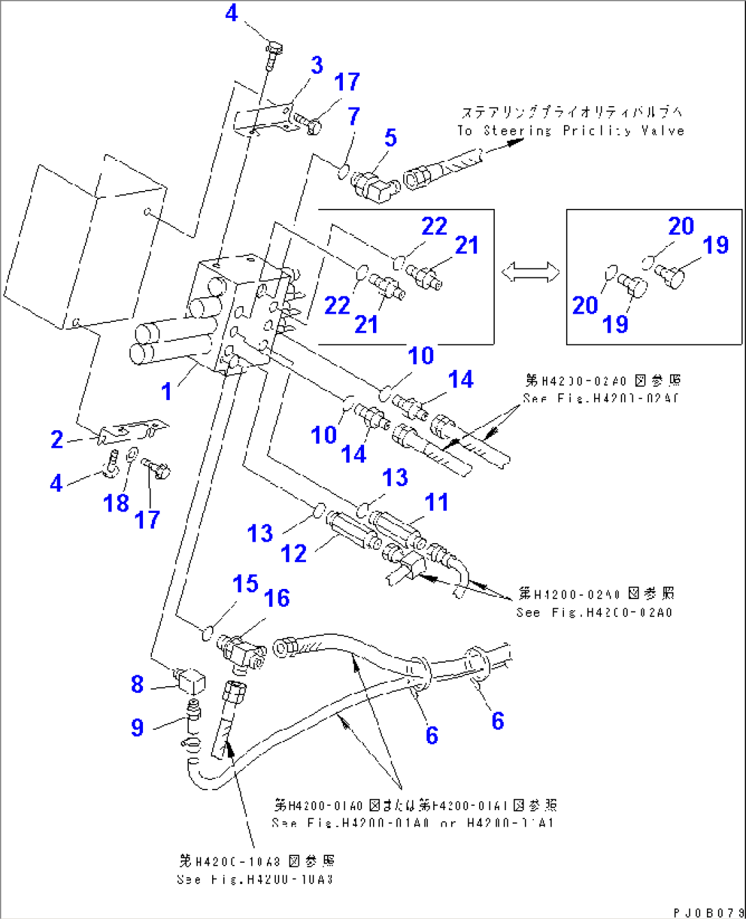 HYDRAULIC MAIN VALVE (WITH 3-SPOOL VALVE) (WITH E.C.S.S.)