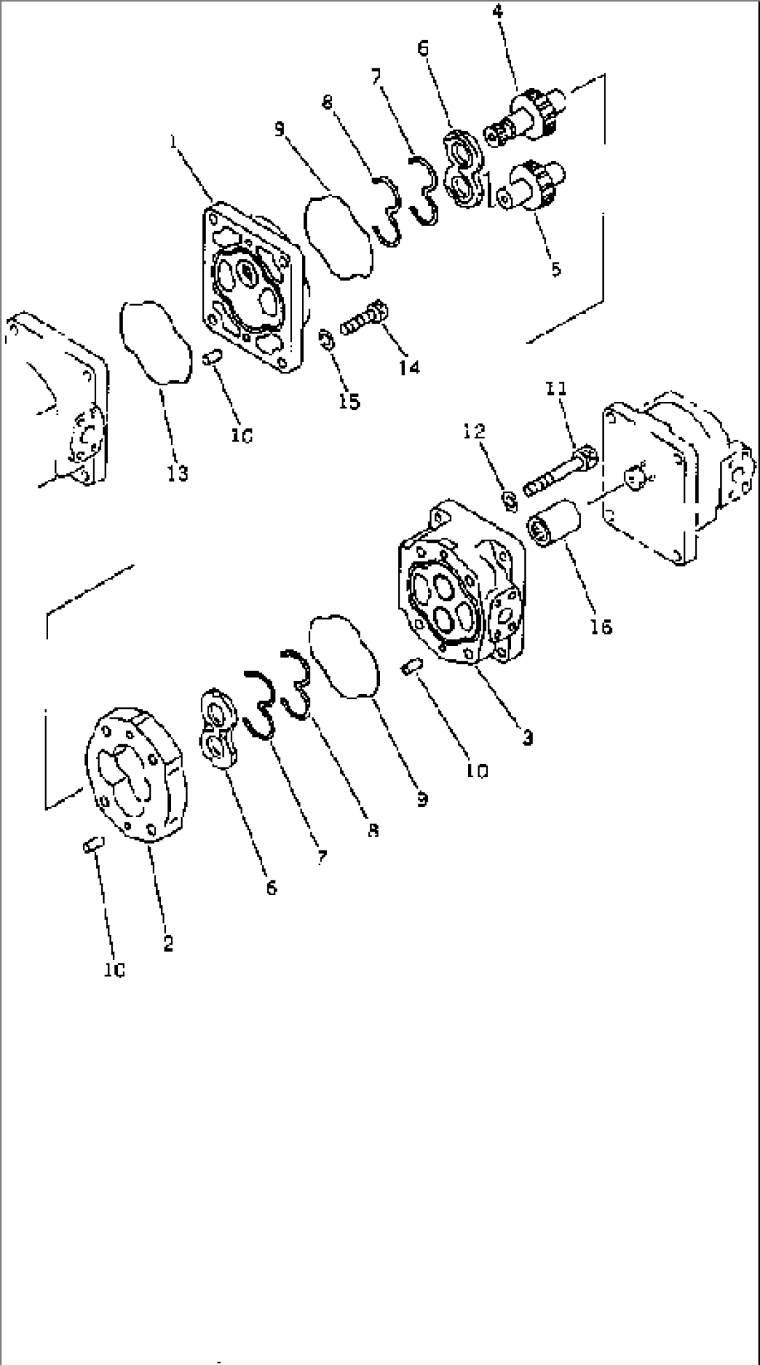 LOADER AND STEERING PUMP (3/4)(#20001-)