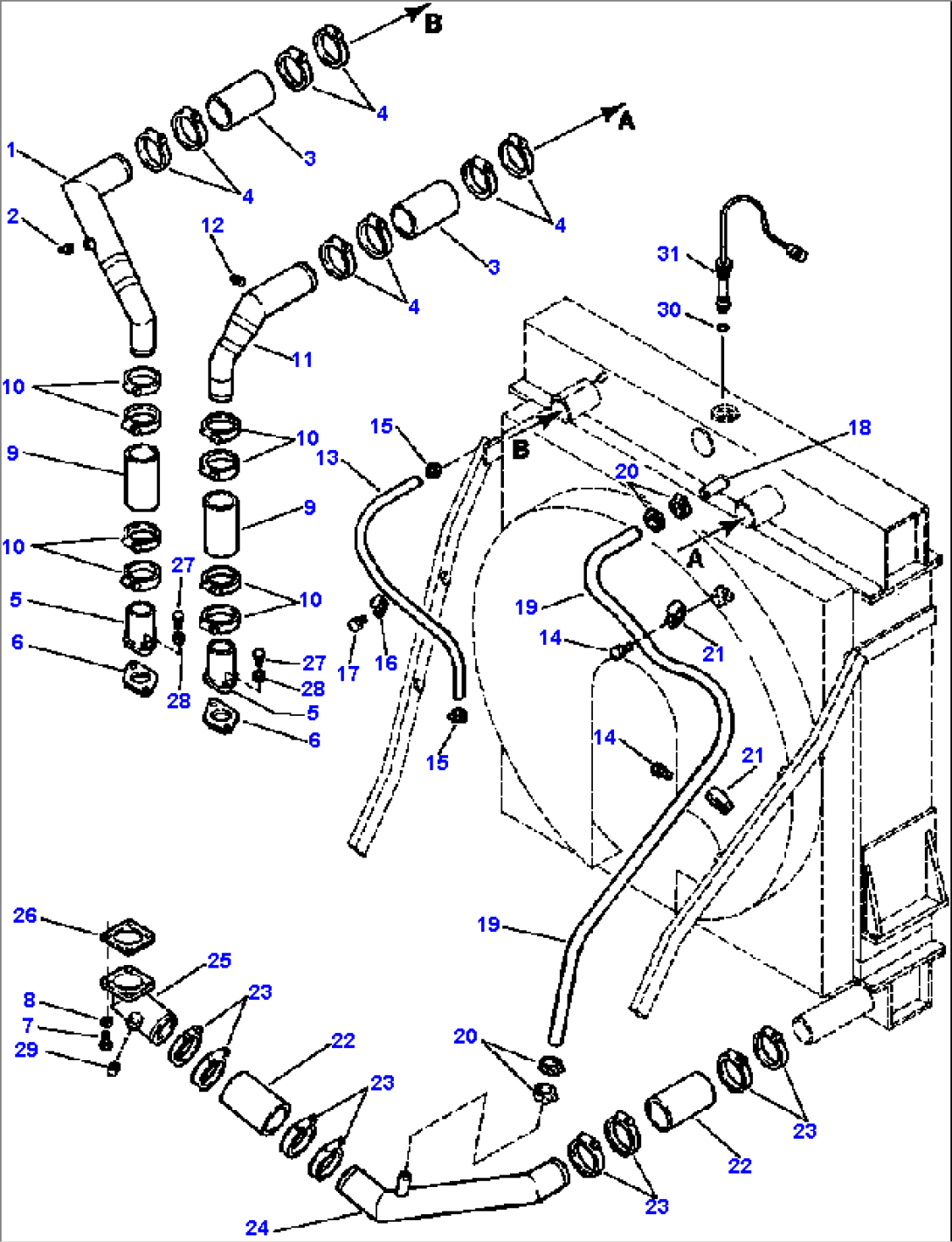 RADIATOR AND PIPING