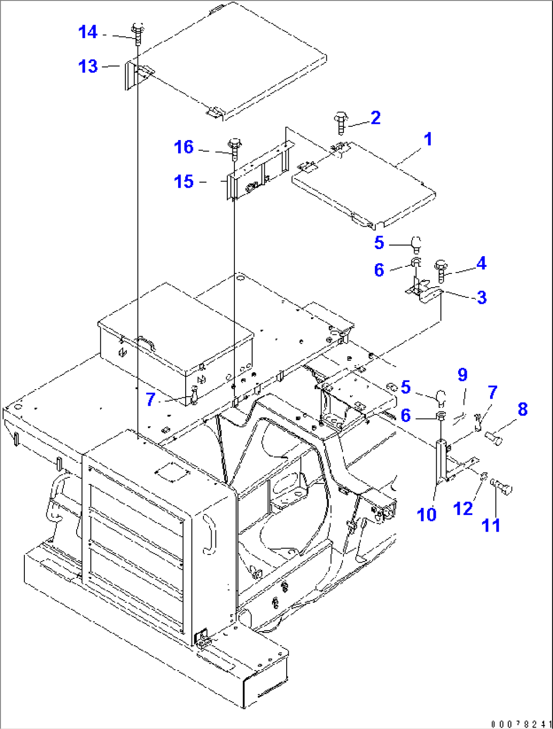 HOOD (FOR AUTO LUBRICATION)(#1601-)