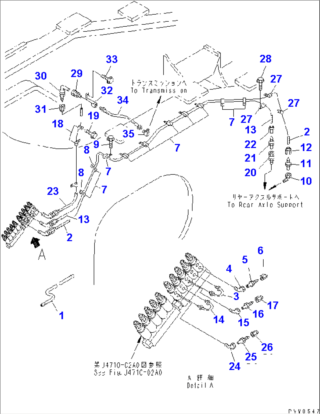 AUTO GREASE (AXLE SUPPORT AND TRANSMISSION TRUNNION LINE)