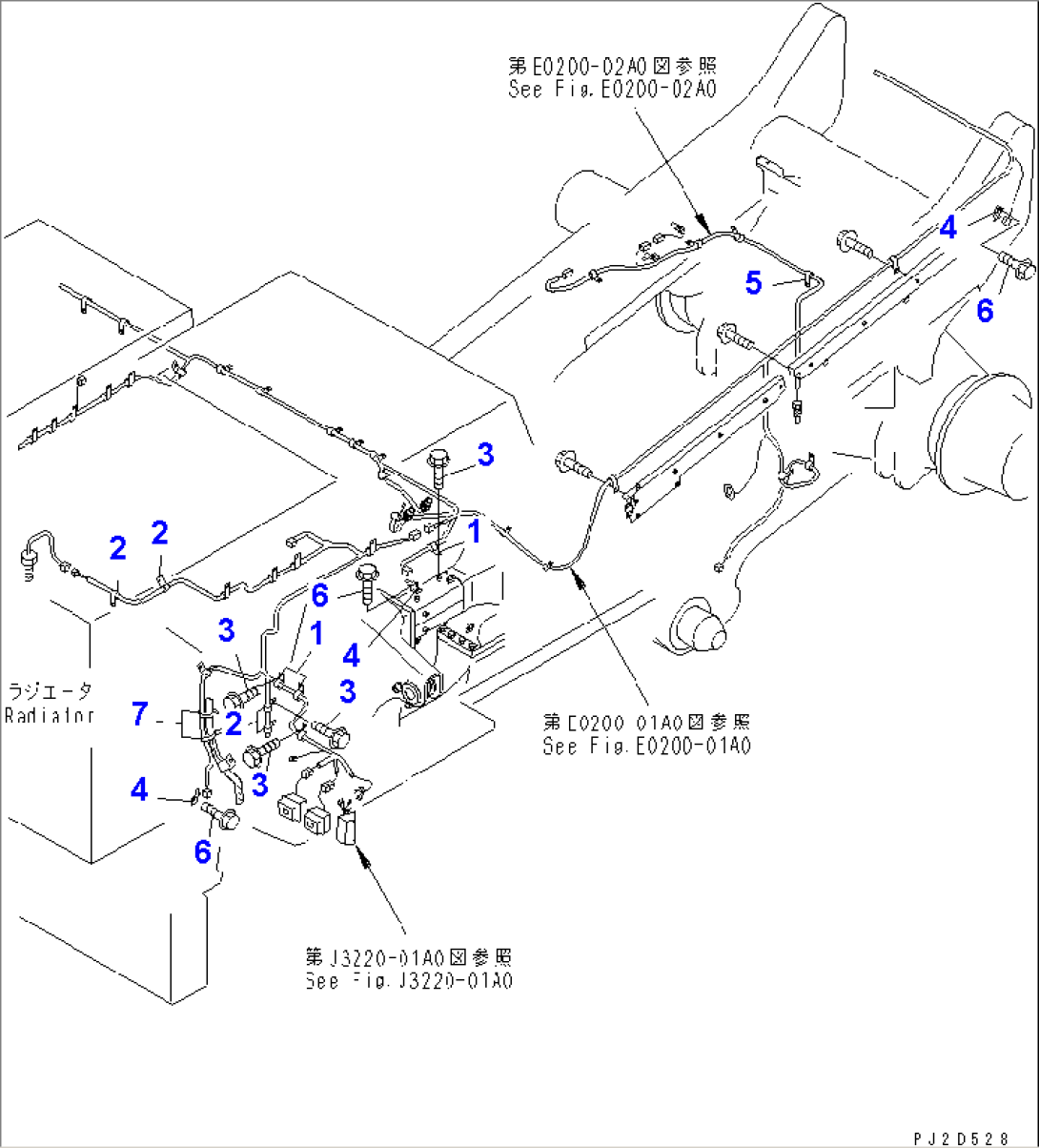 ELECTRICAL SYSTEM (HARNESS MOUNTING PARTS¤ L.H.)
