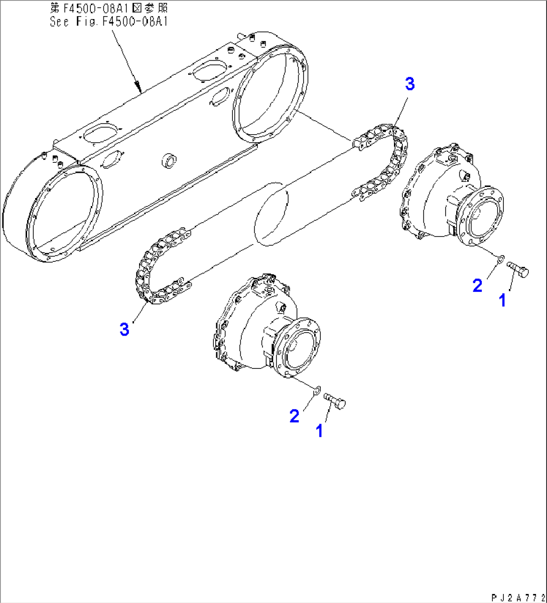 REAR AXLE (TANDEM DRIVE) (SPROCKET CHAIN) (DIFFERENTIAL LOCK TYPE)